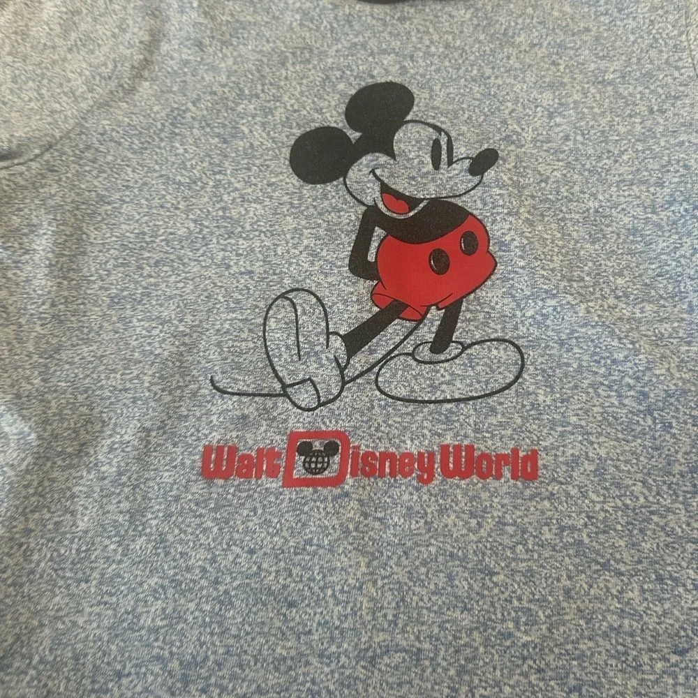 Walt Disney World toddler Kids T-Shirt with Mickey Mouse - Blue and Red XS